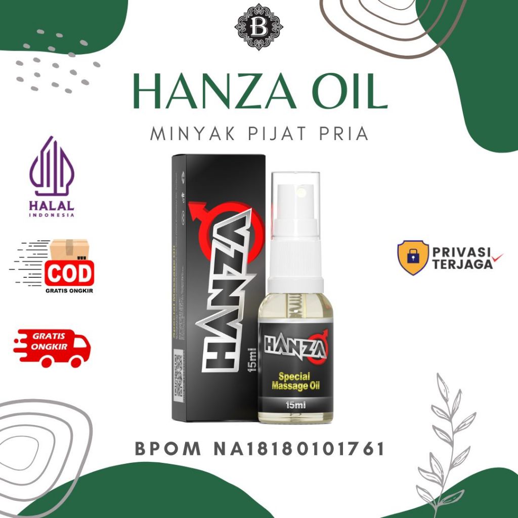 Hanza Oil Spray Minyak Semprot Pembesar Vital Pria Mr P Berdiri Dan Tahan Lama Original Hanza Oil