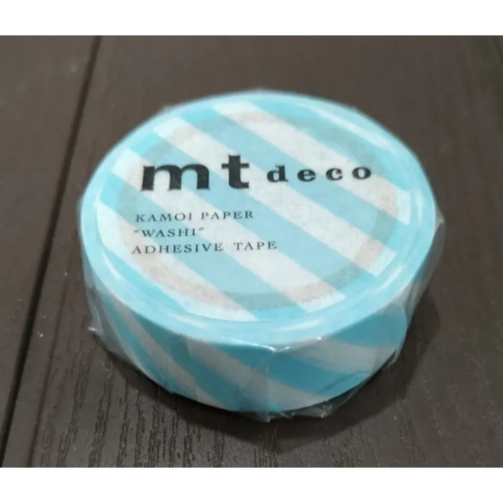 MT deco stripe blue washi tape.