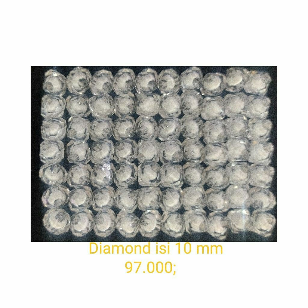 MOTE / BEADS AKRILIK,.DIAMOND ISI 10mm