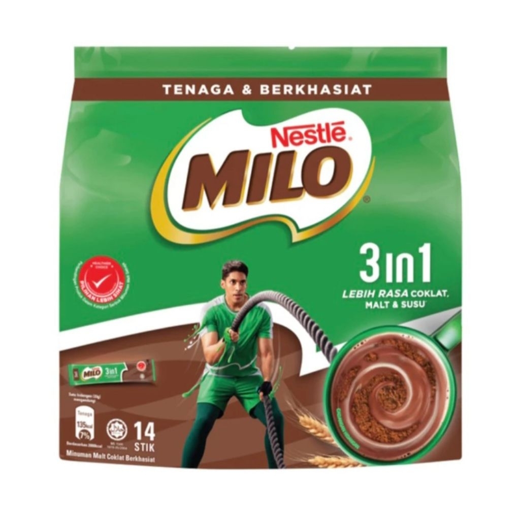 Milo Sachet 3in1 isi 14 Pcs