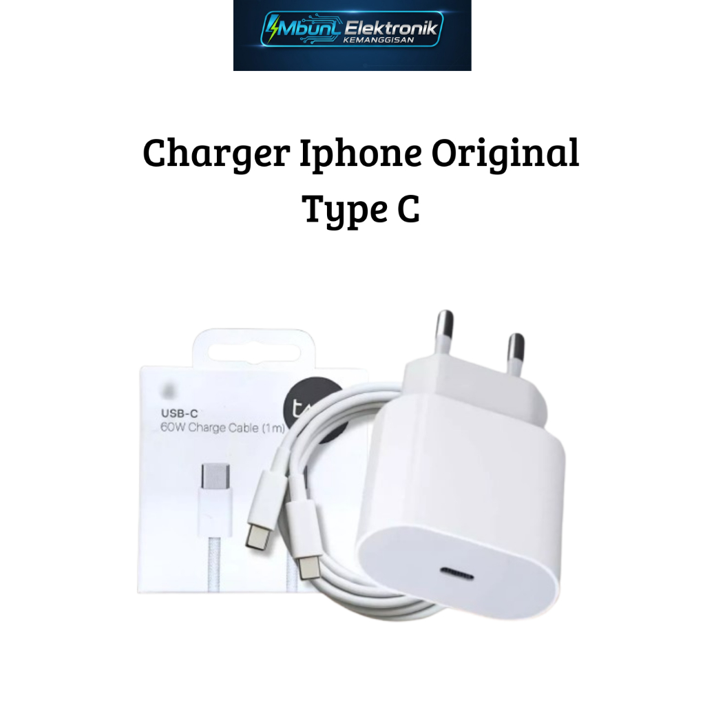 Adaptor Fast Charger Iphone Original Type C/Type C