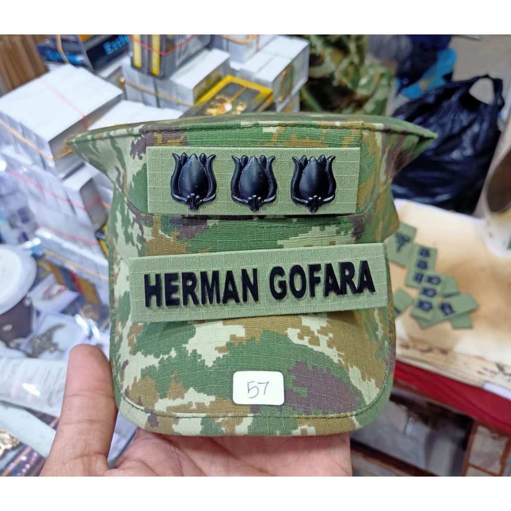 Topi Pet PDL Okinawa Terbaru Kolonel + Nama Costum