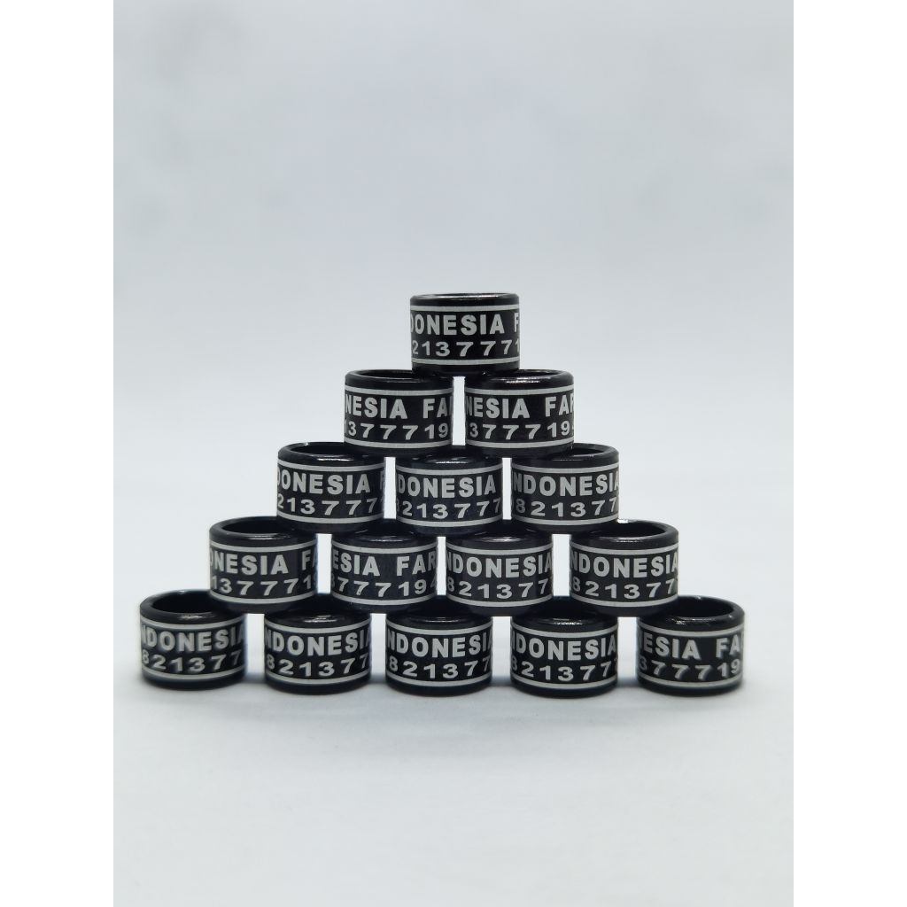 RING BURUNG 2 BRAJANGAN KENARI F1 LUBANG DIAMTER 3.5MM MODEL LASER LIST