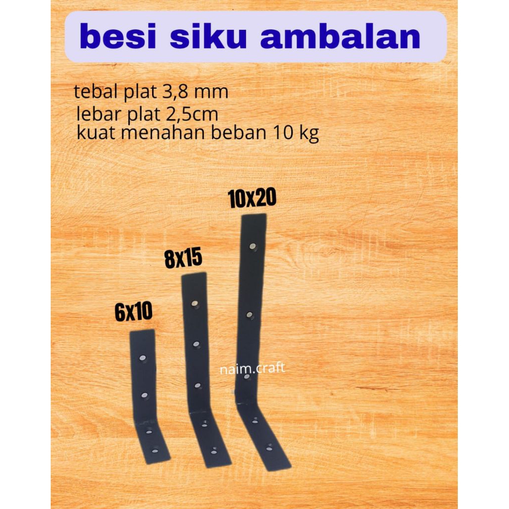 Besi siku ambalan,besi siku penyangga ambalan