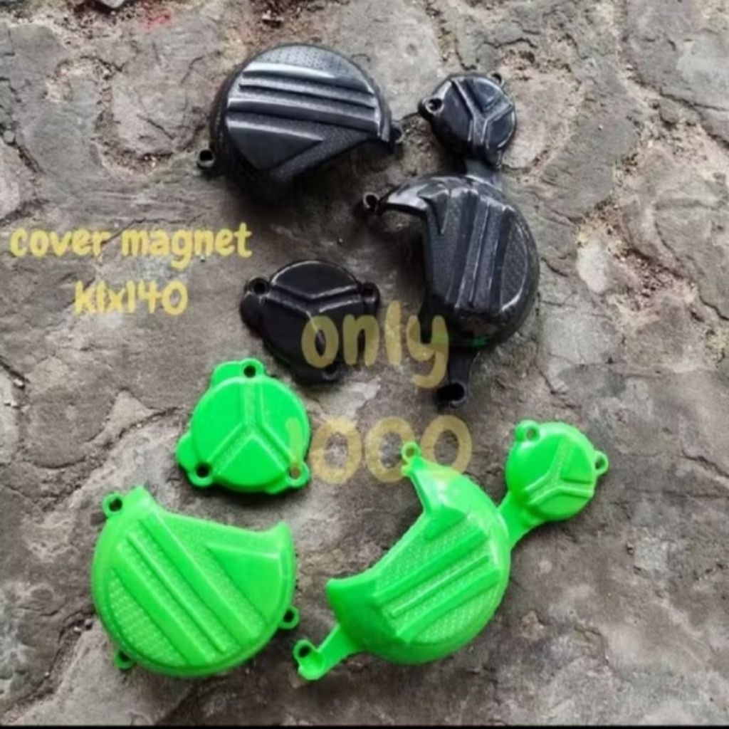 TUTUP MESIN KLX 140 COVER MESIN KLX140 TUTUP MAGNET KLX140 SPAREPART TRAIL SUPERMOTO MOTOCROSS
