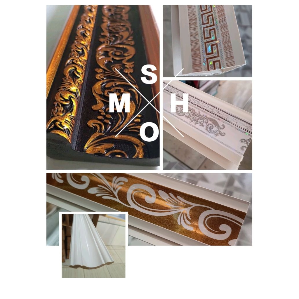 Lis Plafon Figura 8cm x 200 Premium | Lis Tempel Tembok