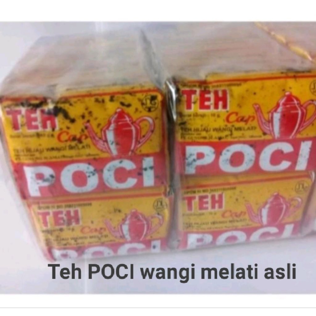 teh cap poci 10 gr isi 10 pcs / teh poci / teh bubuk / teh melati / teh wangi / teh / teh tubruk / m