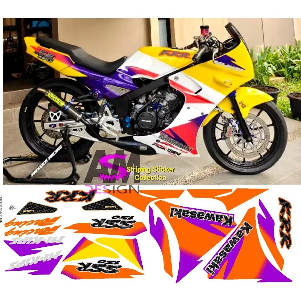 Sticker Striping Motor Kawasaki Ninja SSR Thailand 1997