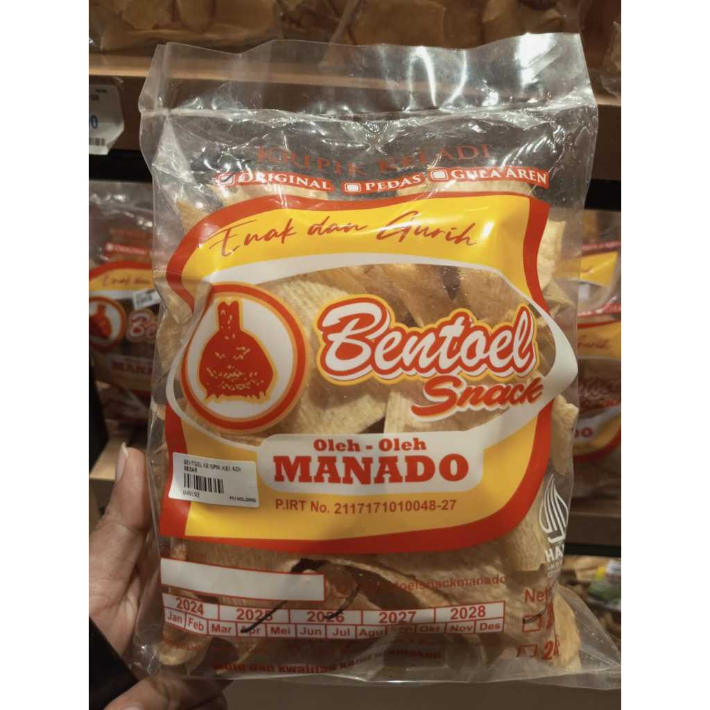 Keripik Keladi Bentoel Rasa Original Snack Oleh-Oleh Manado 200 gram