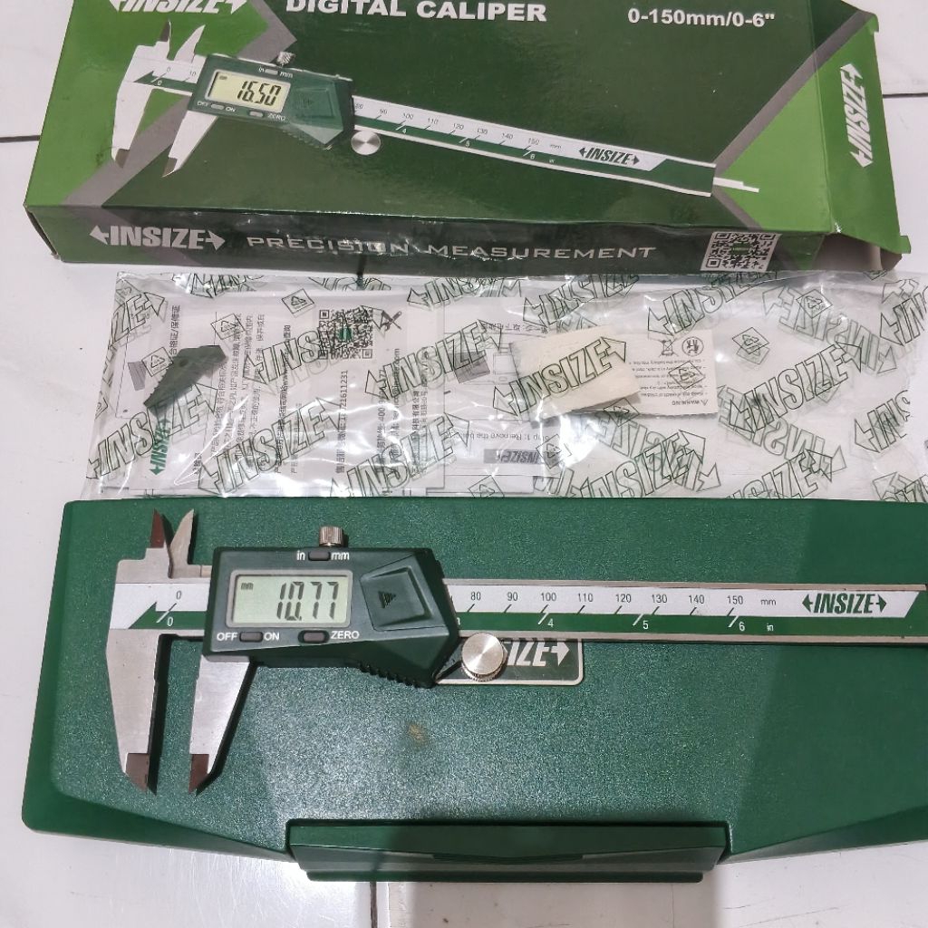 insize digital caliper 2nd mulus no minus jarang pakai . sigmat insize . insize . insize sigmat . si