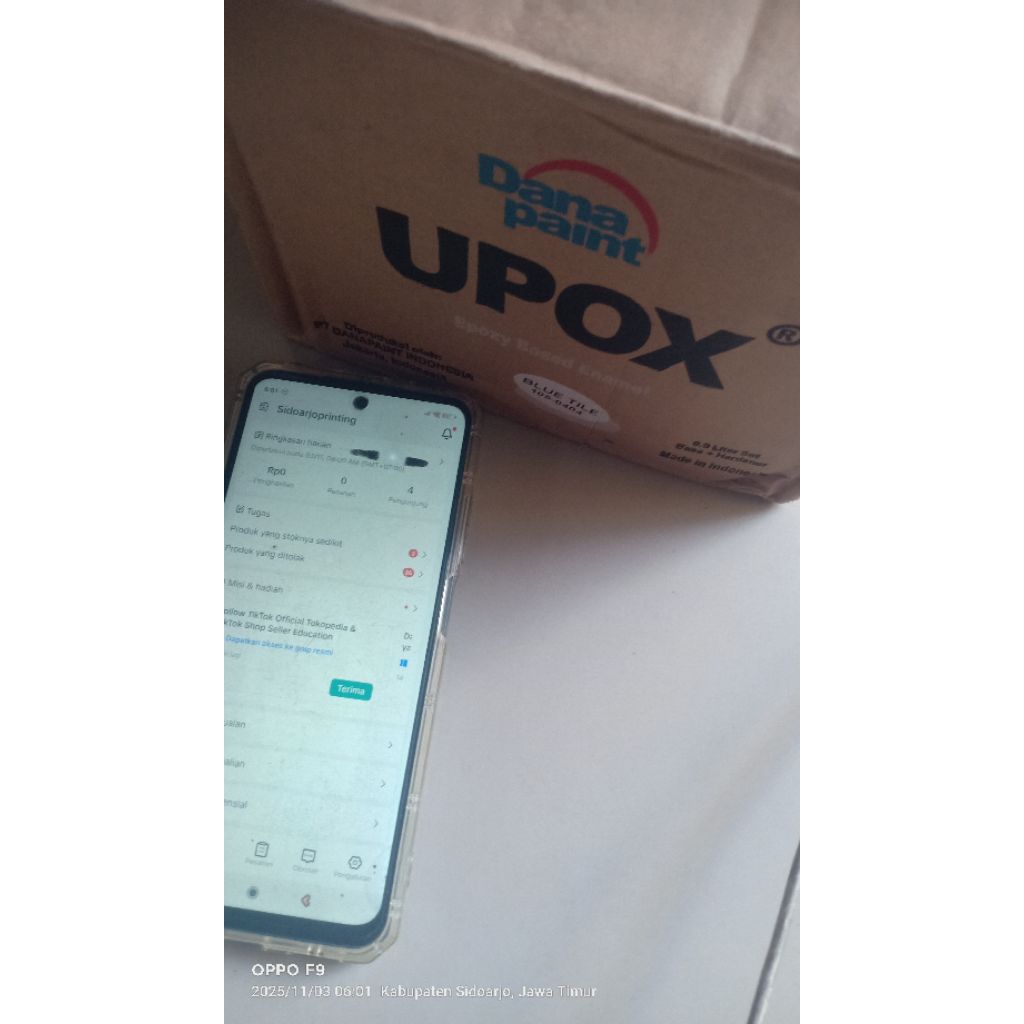 danapaint upox epoxy based enamel cat upox dan hardener cat enamel based cat garasi cat epoxy garasi