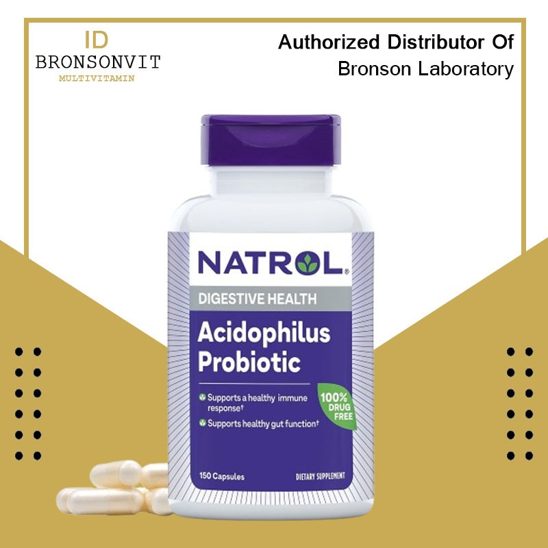 Natrol Lactobacillus Acidophilus Probiotic 1 Billion CFU 150 Capsules