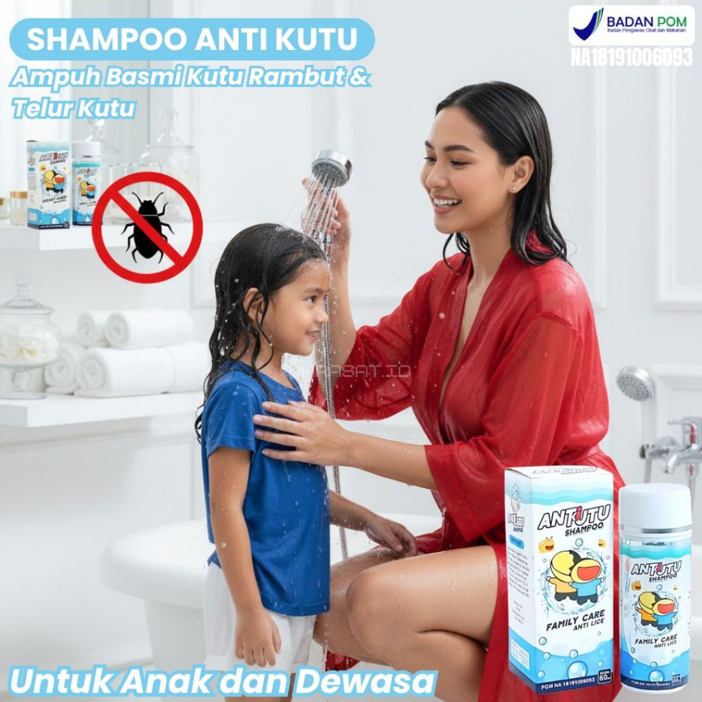 Sampo kutu Antutu Menghilangkan Telur kutu Rambut Efektif Membasmi Kutu hingga Tuntas Aman BPOM Untu