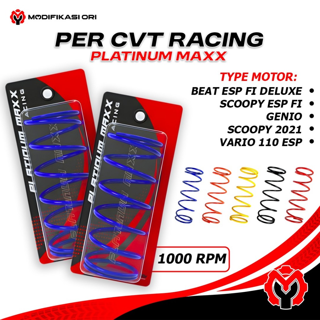 PER CVT Racing BEAT FI injeksi 1000 Rpm Platinum Racing Per Scoopy Fi ESP Genio Beat Deluxe 1000 RPM
