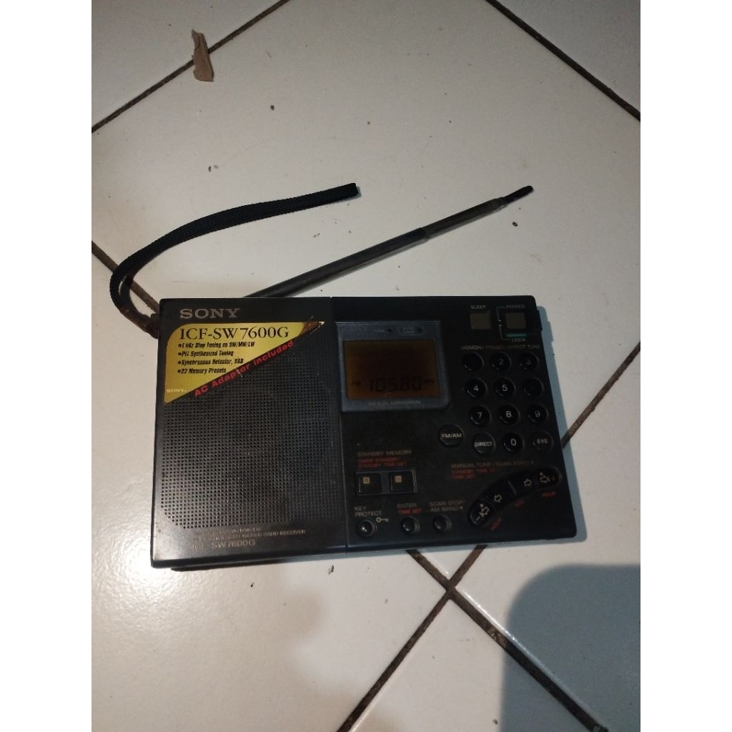 Sony icf-sw7600g second minus