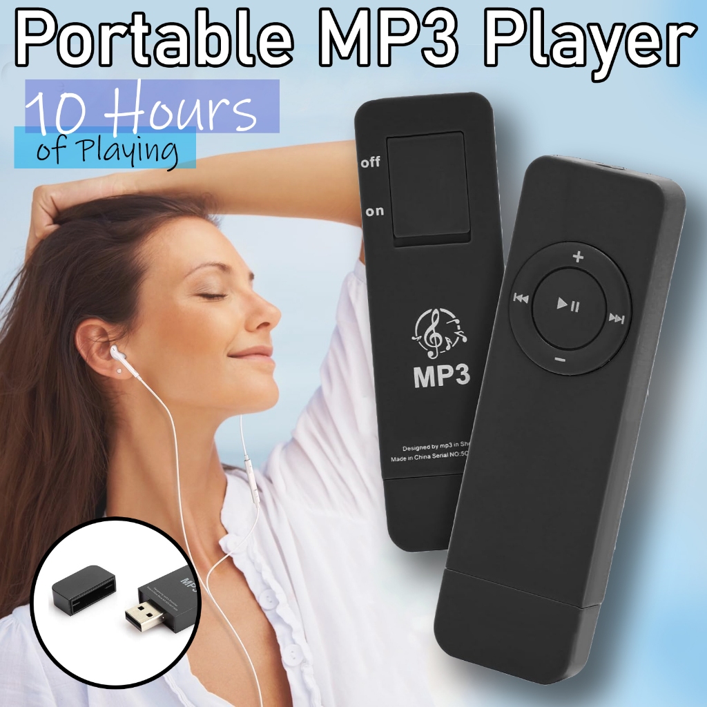 MP3 Player Portable - Pemutar MP3 - Pemutar Lagu - MP3 Player Mini - Audio Player Mini