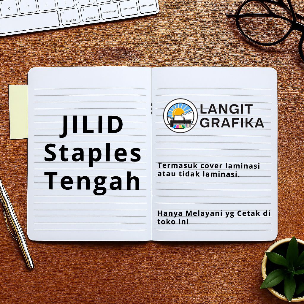 Jasa Jilid Buku Staples Tengah