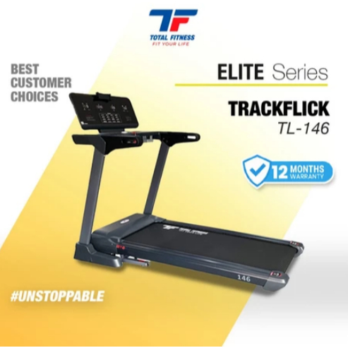 Treadmill Elektrik Modern TL-146 Alat Olahraga Lari Ditempat Elektrik Auto Incline TOTAL FITNESS