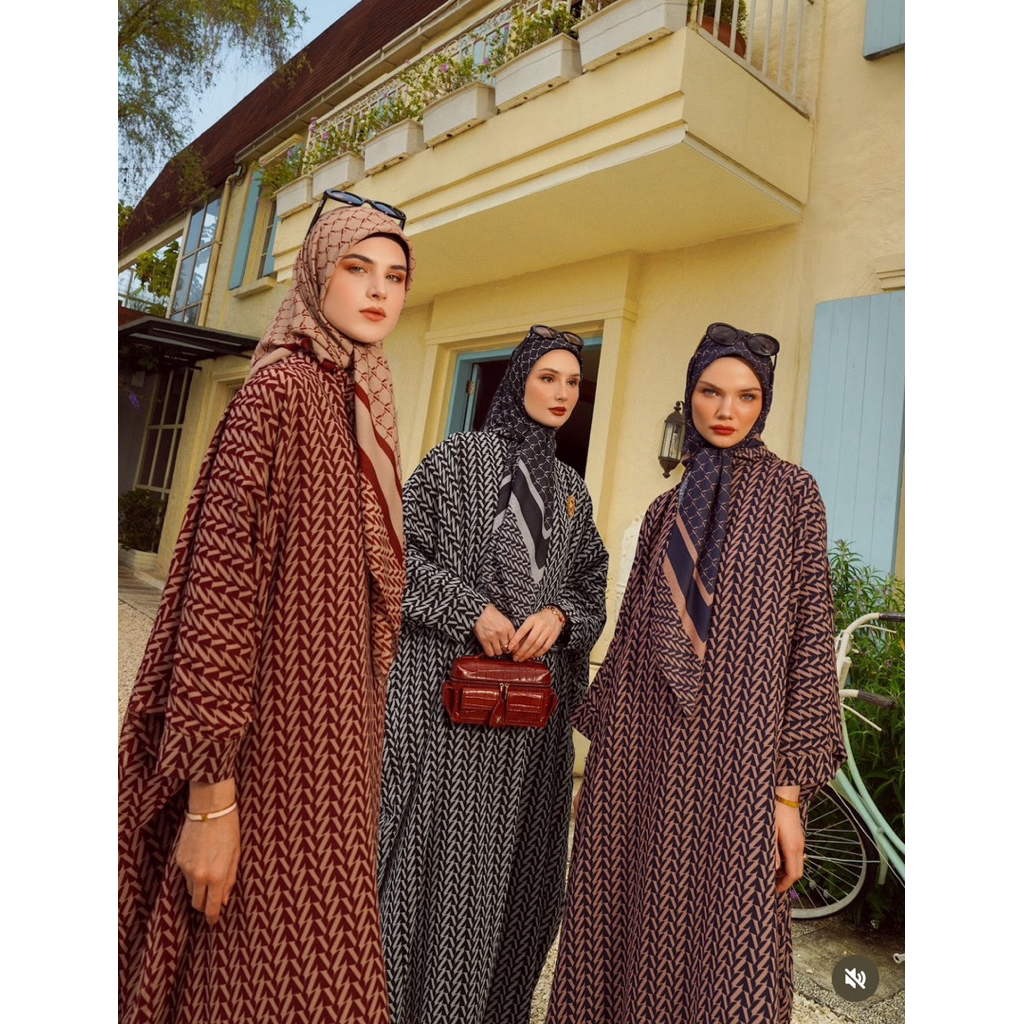 vivi zubedi monogram scraf dan kaftan dress