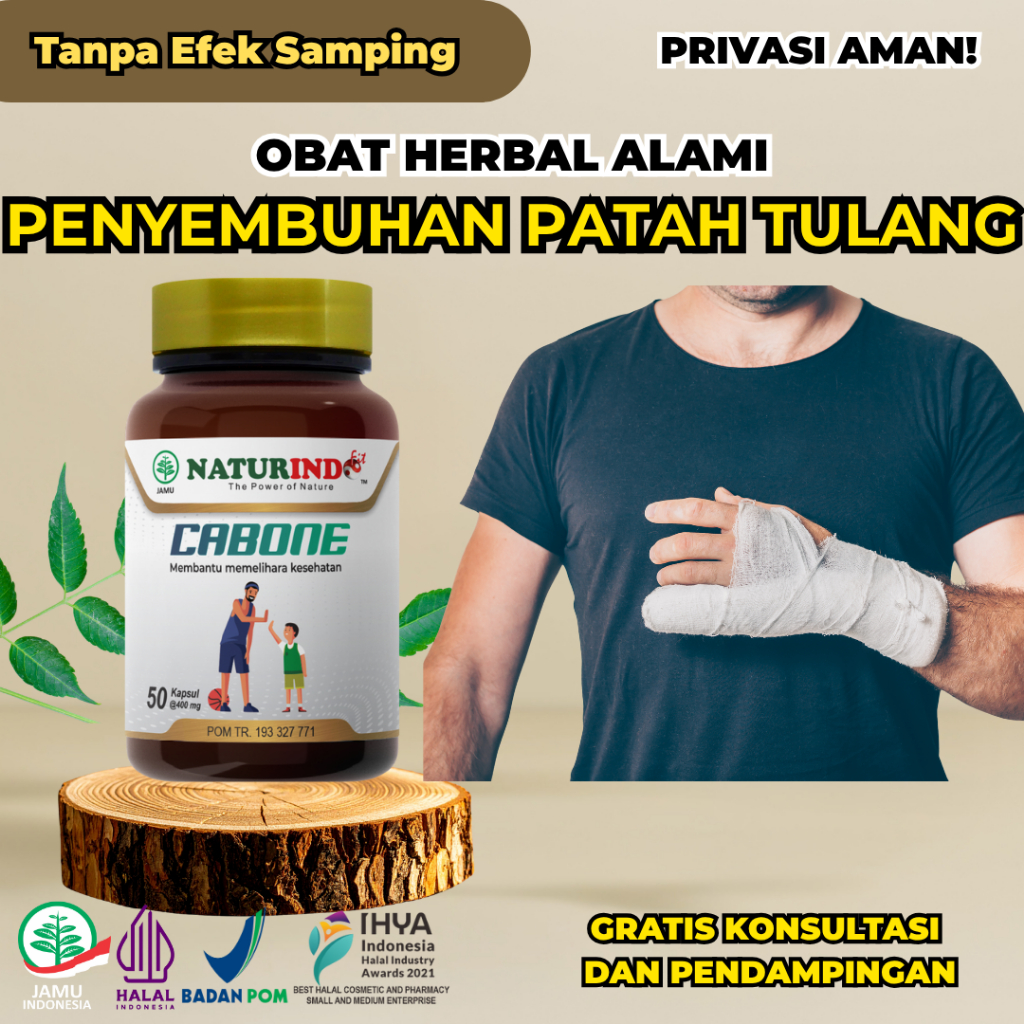 Obat Herbal Patah Tulang Retak dan Gigi Goyang Penambah Kalsium Peninggi Badan Anak dan Dewasa