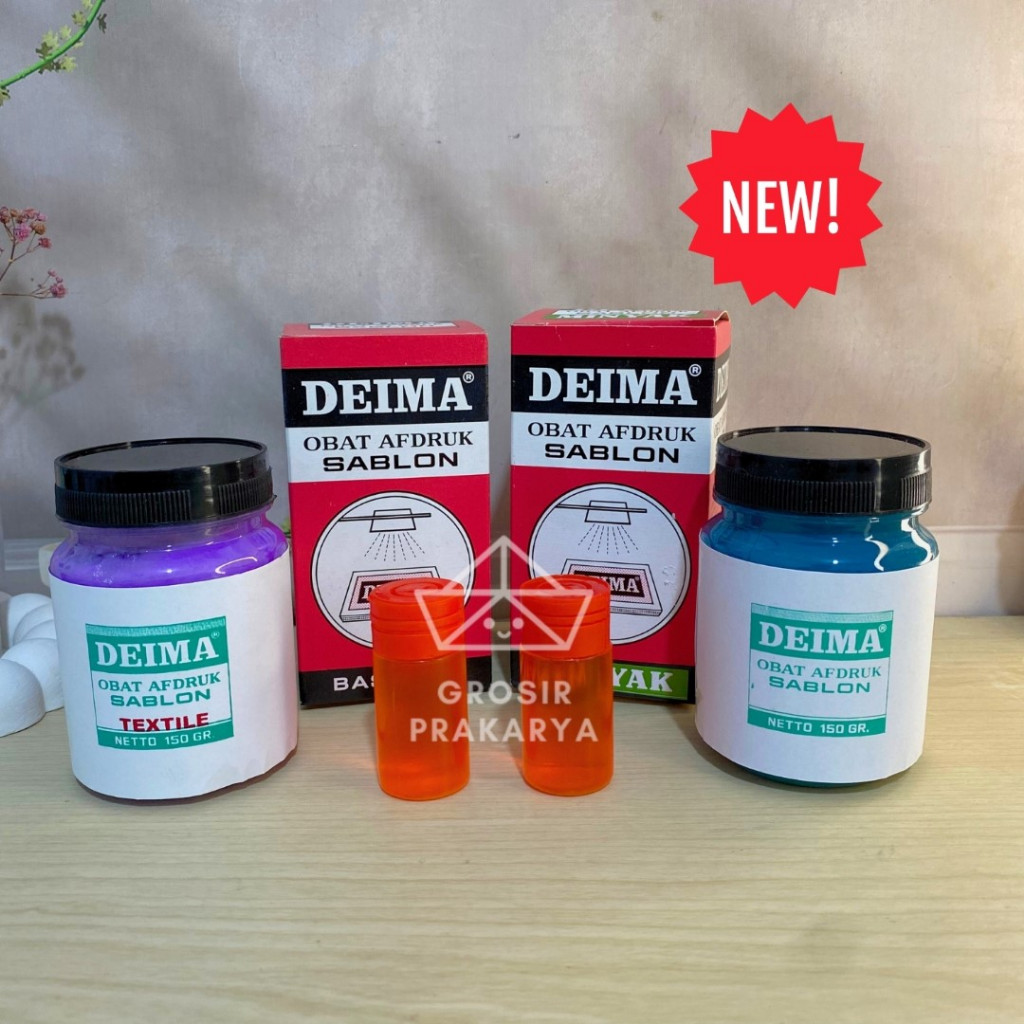 Deima Obat Afdruk Plastik Kertas Sablon Cetak Kertas Plastik Emulsion Screen Kain Emulsi Larutan Pel