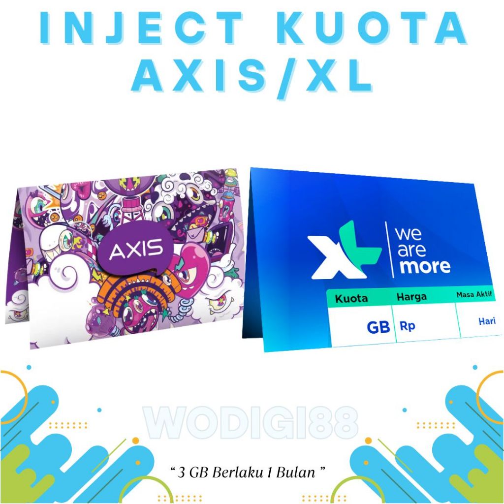 | INJECT | Paket Data AXIS & XL 3GB 30 Hari