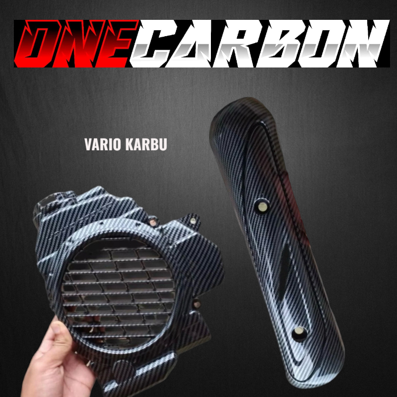 RADIATOR CARBON VARIO KARBU TUTUP KNALPOT VARIO KARBU CARBON cover radiator vario karburator carbon 