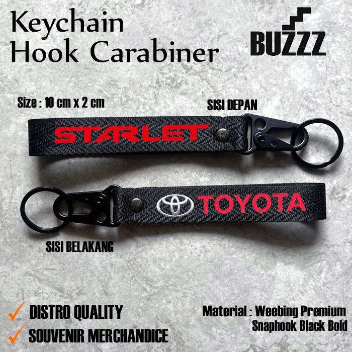 KUNCI STARLET - KARABINER TOYOTA STARLET - GANTUNGAN KUNCI TOYOTA STARLET - PENGAIT CANTOLAN TOYOTA
