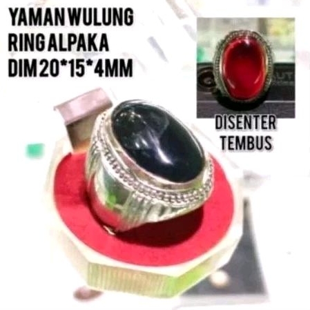 CINCIN PRIA BATU YAMAN WULUNG RING ALPAKA SUPER