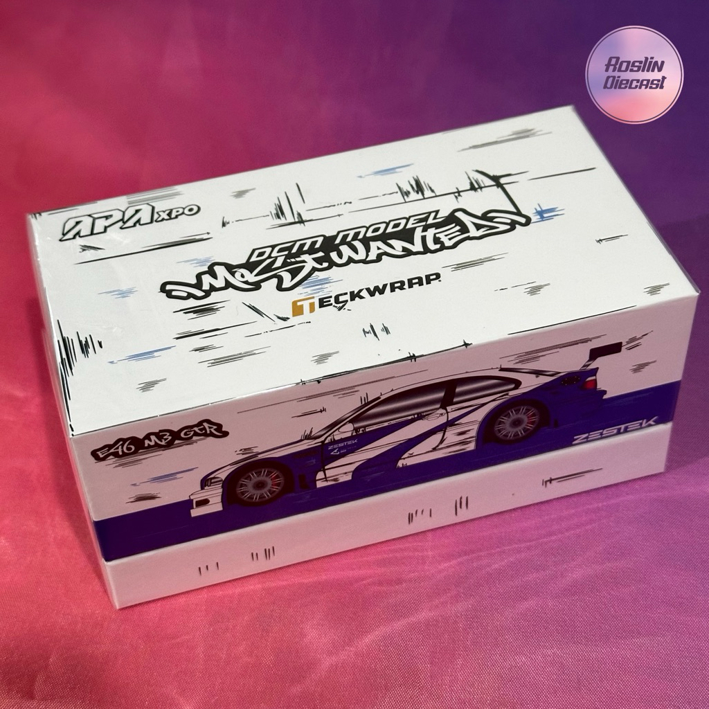 Diecast 1:64 DCM BMW M3 GTR E46 NFS Teckwrap APAXPO Zestej