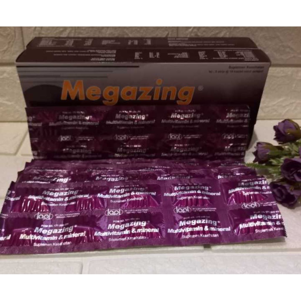 megazing multivitamin & mineral / strip 10 tablet original