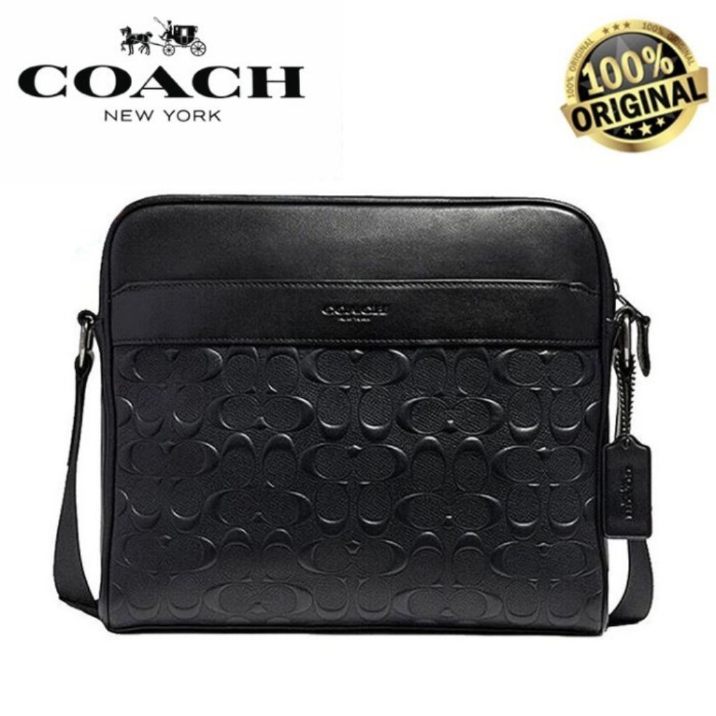 SALE COACH Bag Authentic Factory Outlet Tas COACH Pria Tas Selempang Pria Tas Pria Signature Leather