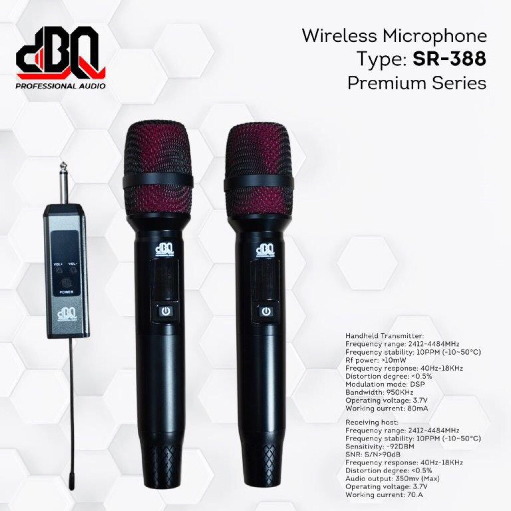 Mic Wireless Microphone DBQ SR-388 / Microphone DBQ