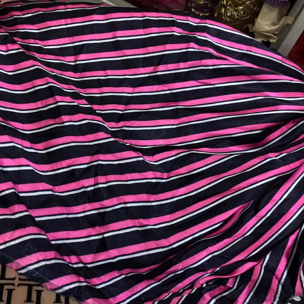 kain satin silk motif salur ~ kain satin motif salur lurus warna ~ kain satin silk halus lembut rwb