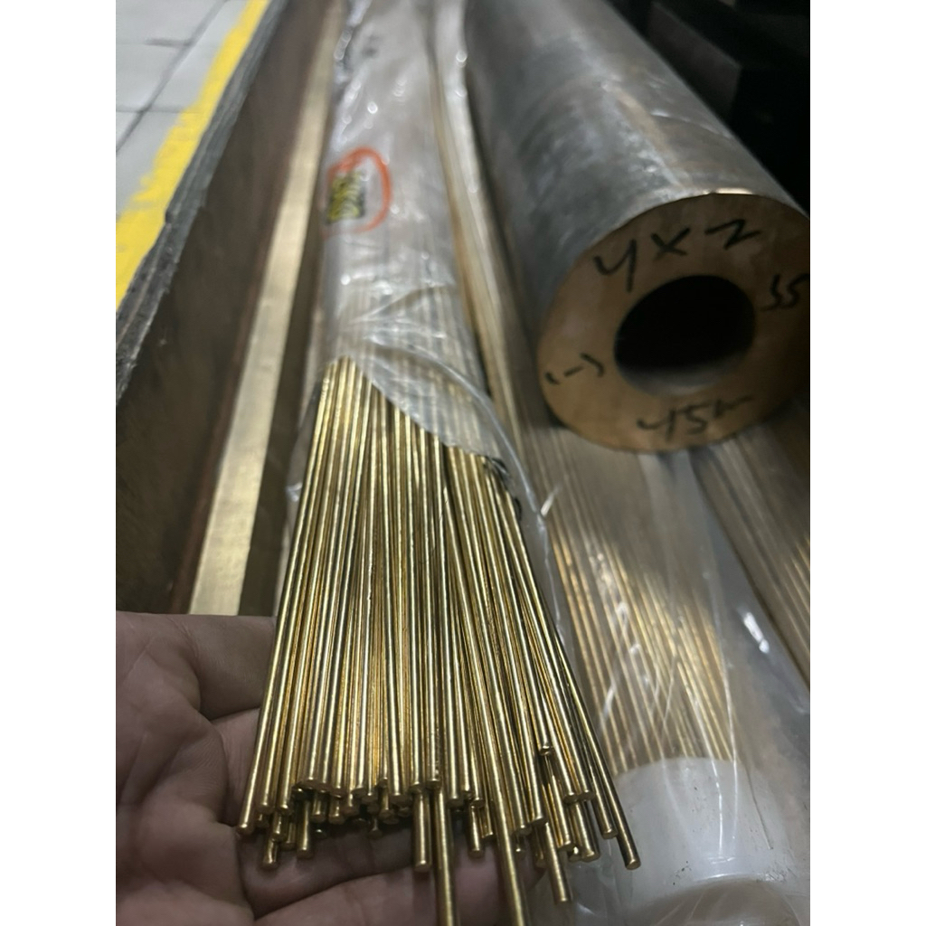kawat las kuningan diameter 2mm x 1000mm / kawat las kuningan merek EIKO asli germany
