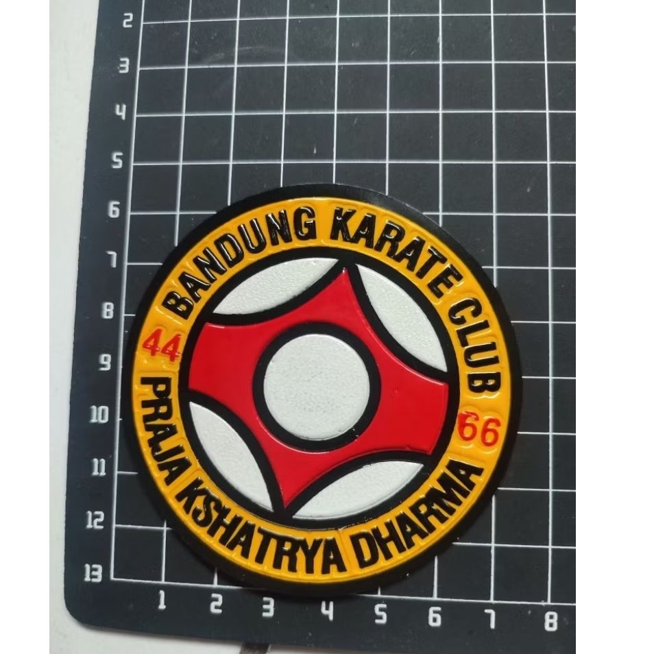 Stiker Embos Timbul Bulat Logo Bandung Karate Club