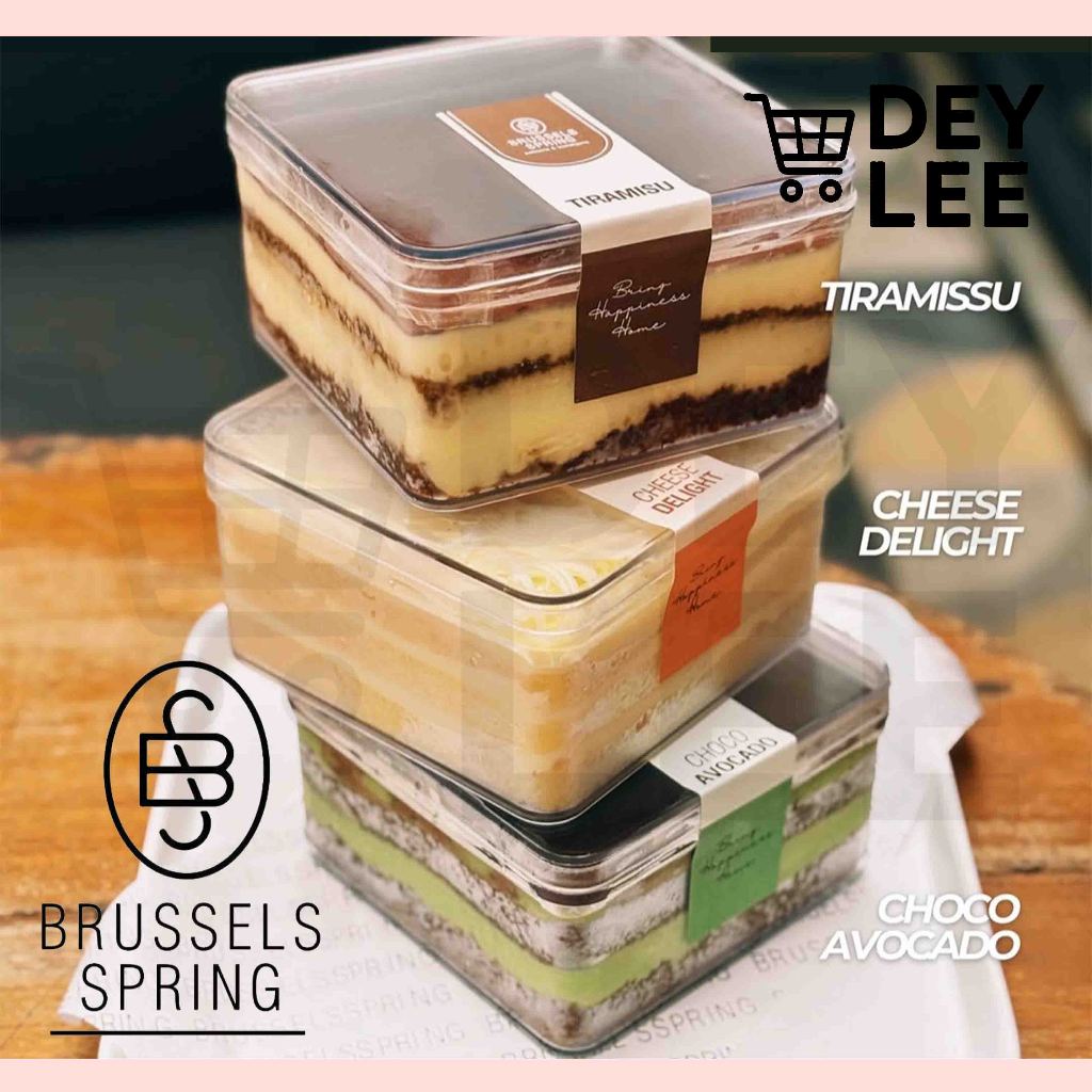BRUSSELS SPRING Box Cake Tiramisu Cheese Avocado Bandung