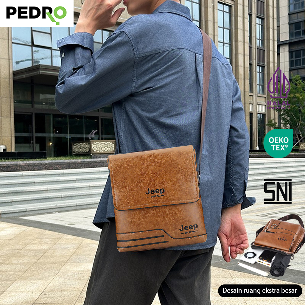 [✅100% produk asli Garansi 24 bulan✅][2025NEW][COD]PEDRO Tuan Jeep tas selempang, Versi ringan- Tas 