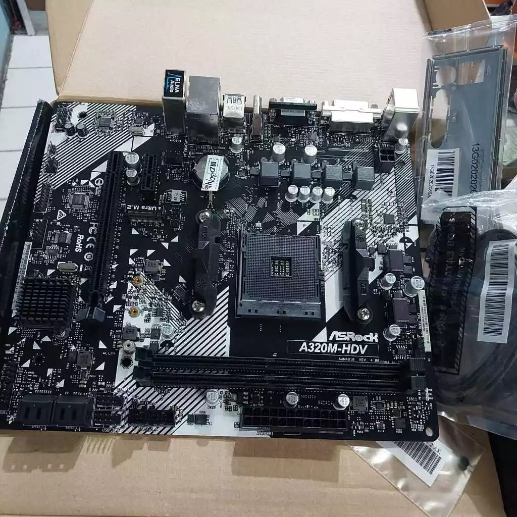 Motherboard Mobo Mainboard Asrock A320M-HDV R4.0