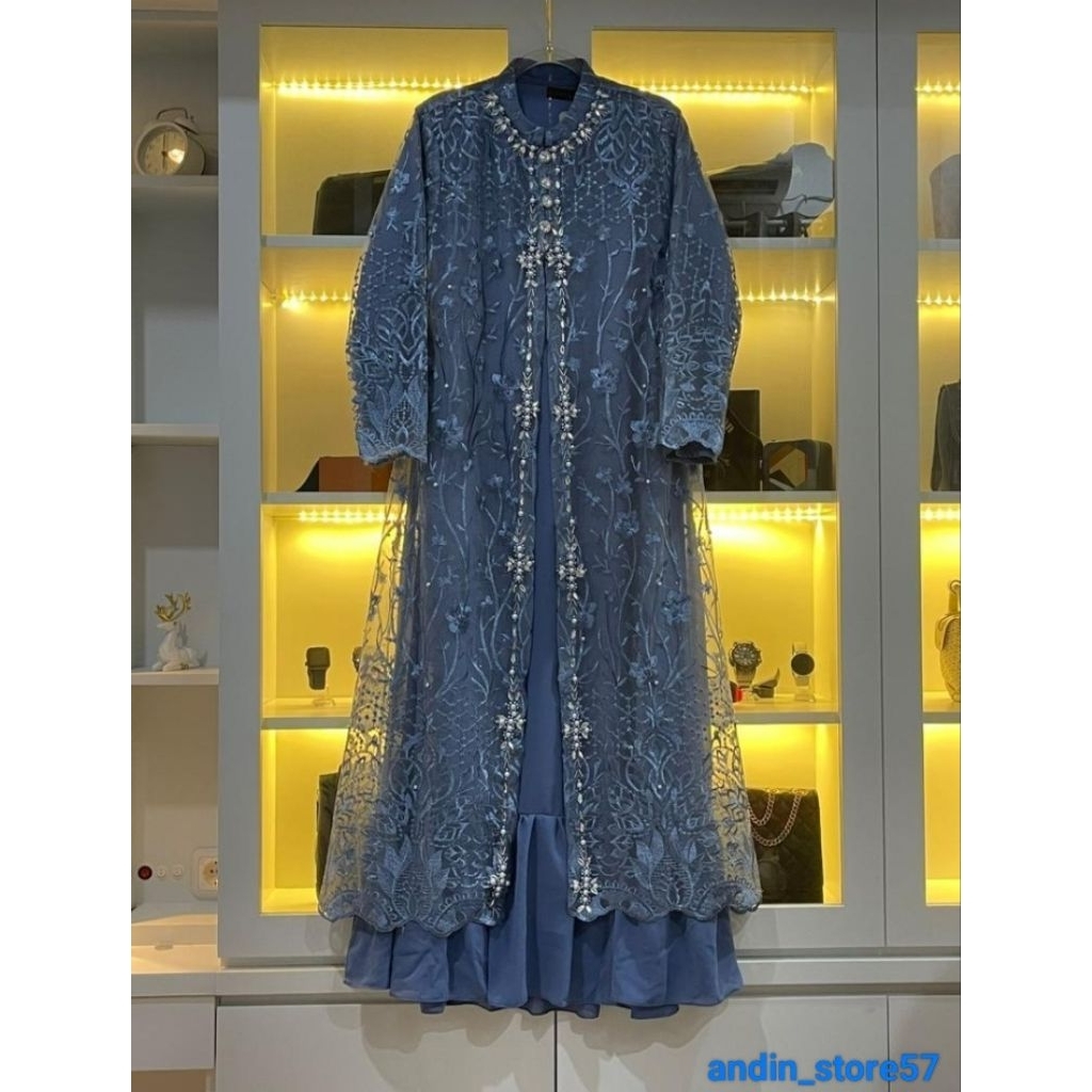 GAMIS ANDARI / GAMIS PESTA / GAMIS MODERN / GAMIS TERBARU gamis alika design 2025 - MOCCA, M