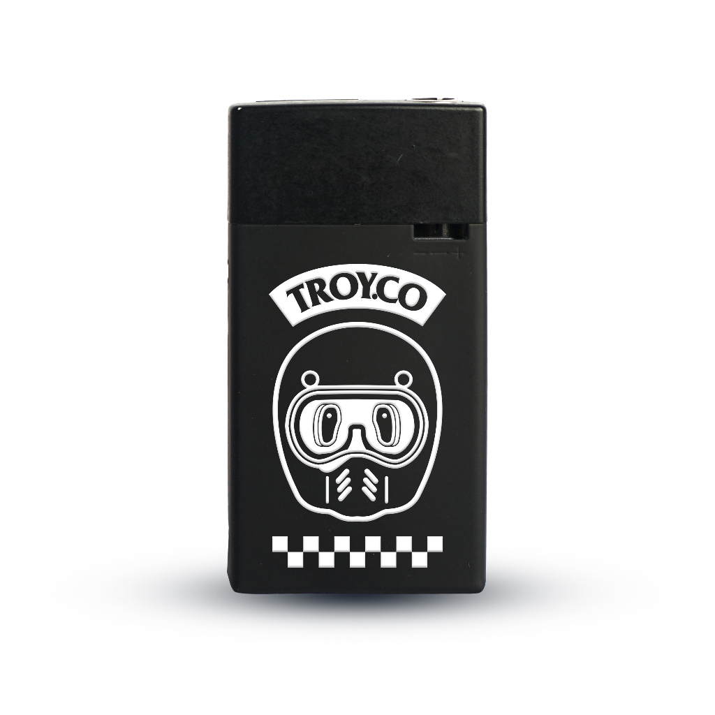 Troy Company Lighter Black Single Jet Flame Rider - Korek Api Pemantik Api LA 300
