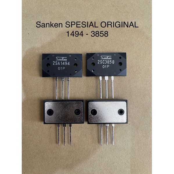 TRANSISTOR TR Final Sanken 2SA1494 2SC3858 / SANKEN 1494 - 3858 (special)