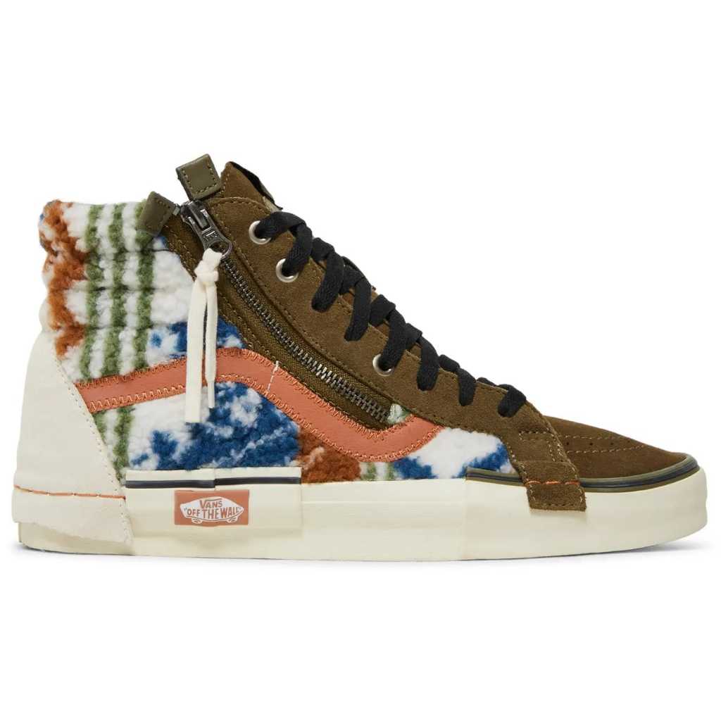 Vans Sk8 Hi Cut & Paste Mixed Military Antique White