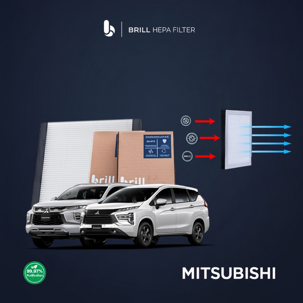 Brill HEPA Filter - MITSUBISHI - Filter AC Mobil/Cabin Filter/Car Air Purifier/HEPA Filter/Clean Air