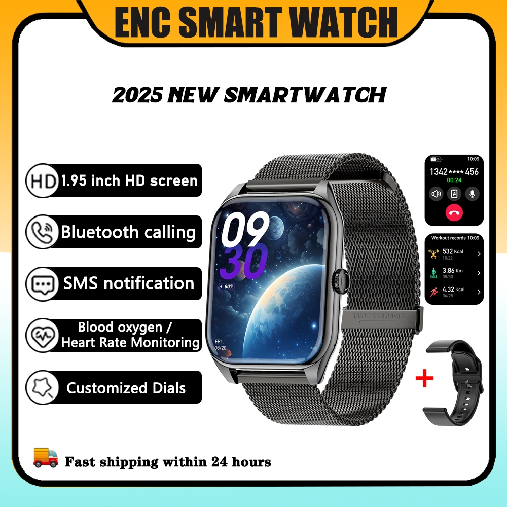 Smartwatch Watch Jam Pintar Olahraga Bluetooth smartwatch pria & smartwatch wanita Tahan Air Jam Tan