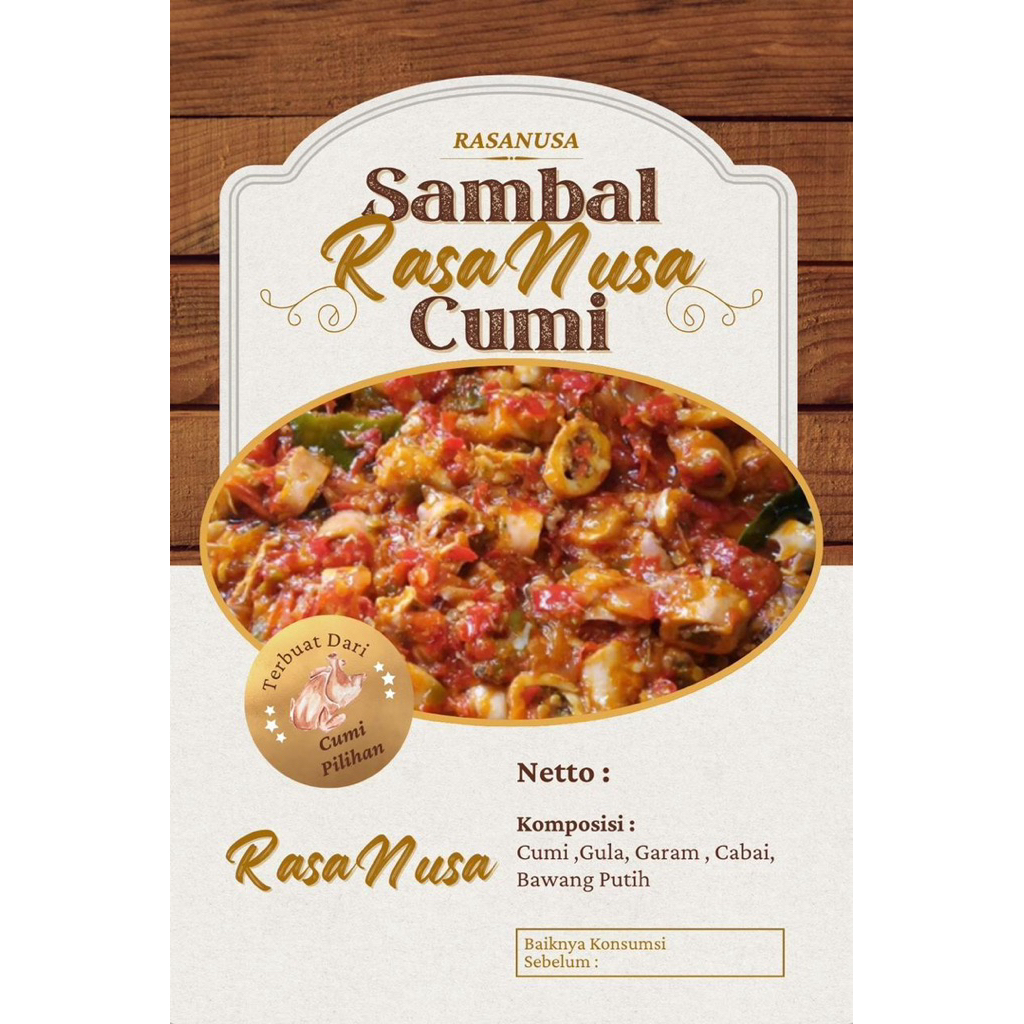 RasaNusa Sambal Cumi –Squid Chili Sauce , Delicious