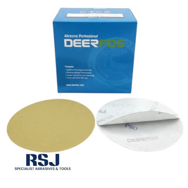 amplas bulat 5 inch stikit/deerfos gold disc CA331