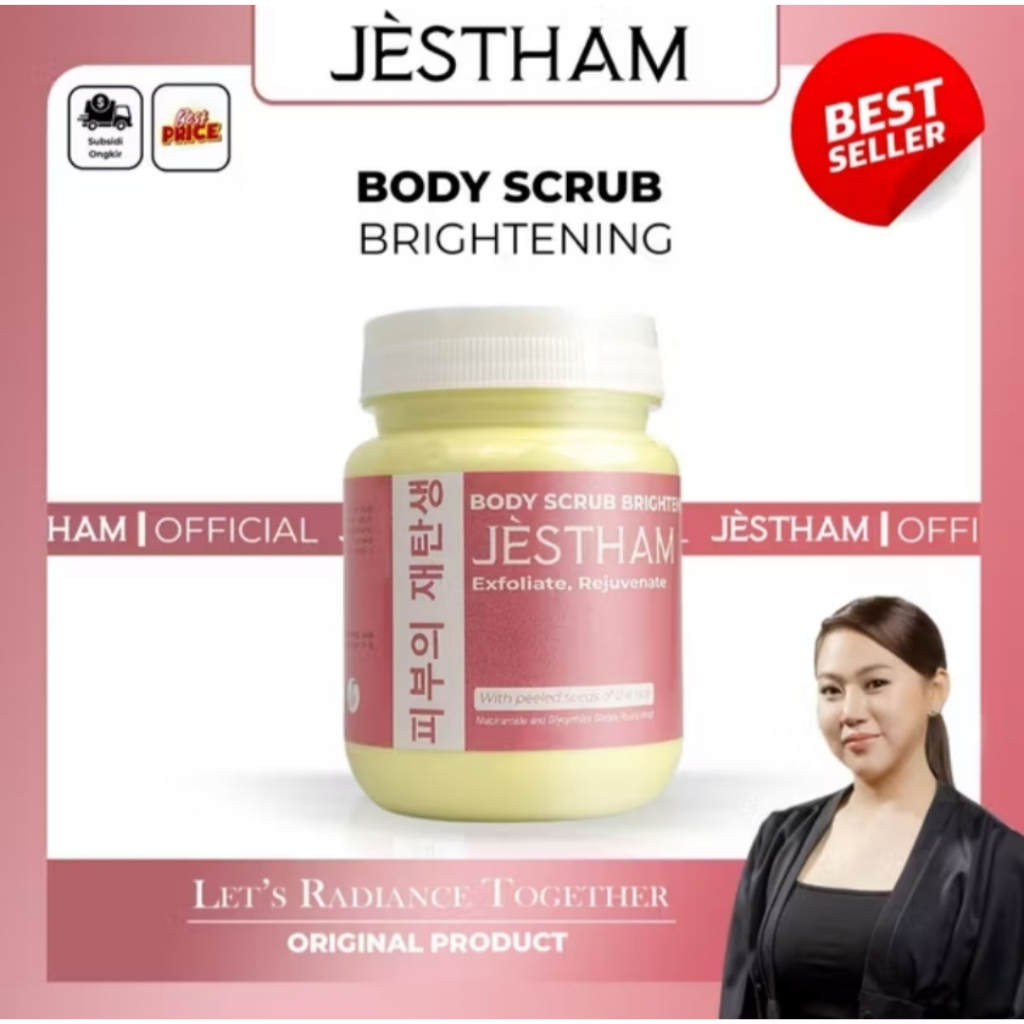 Jestham New Body Scrub Brightening jestham body scrub