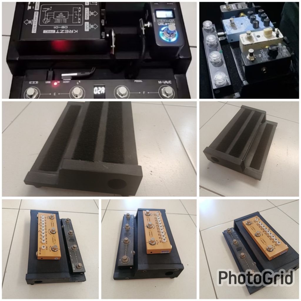 Pedalboard mini untuk effek M-vave Chocolate dan Cube Baby atau mini stomp