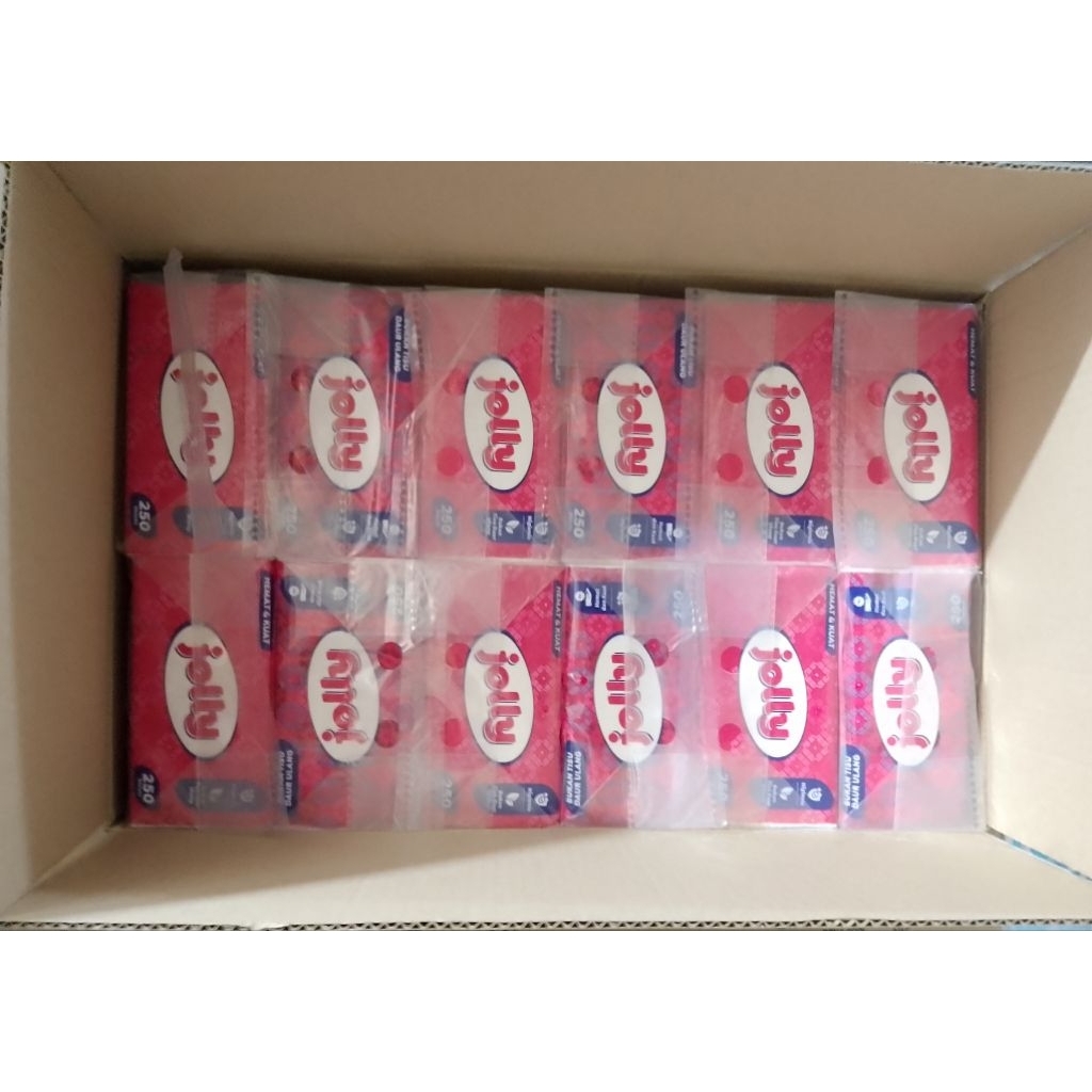 TISSUE JOLLY 250 SHEETS PAKET 1 KARTON / DUS